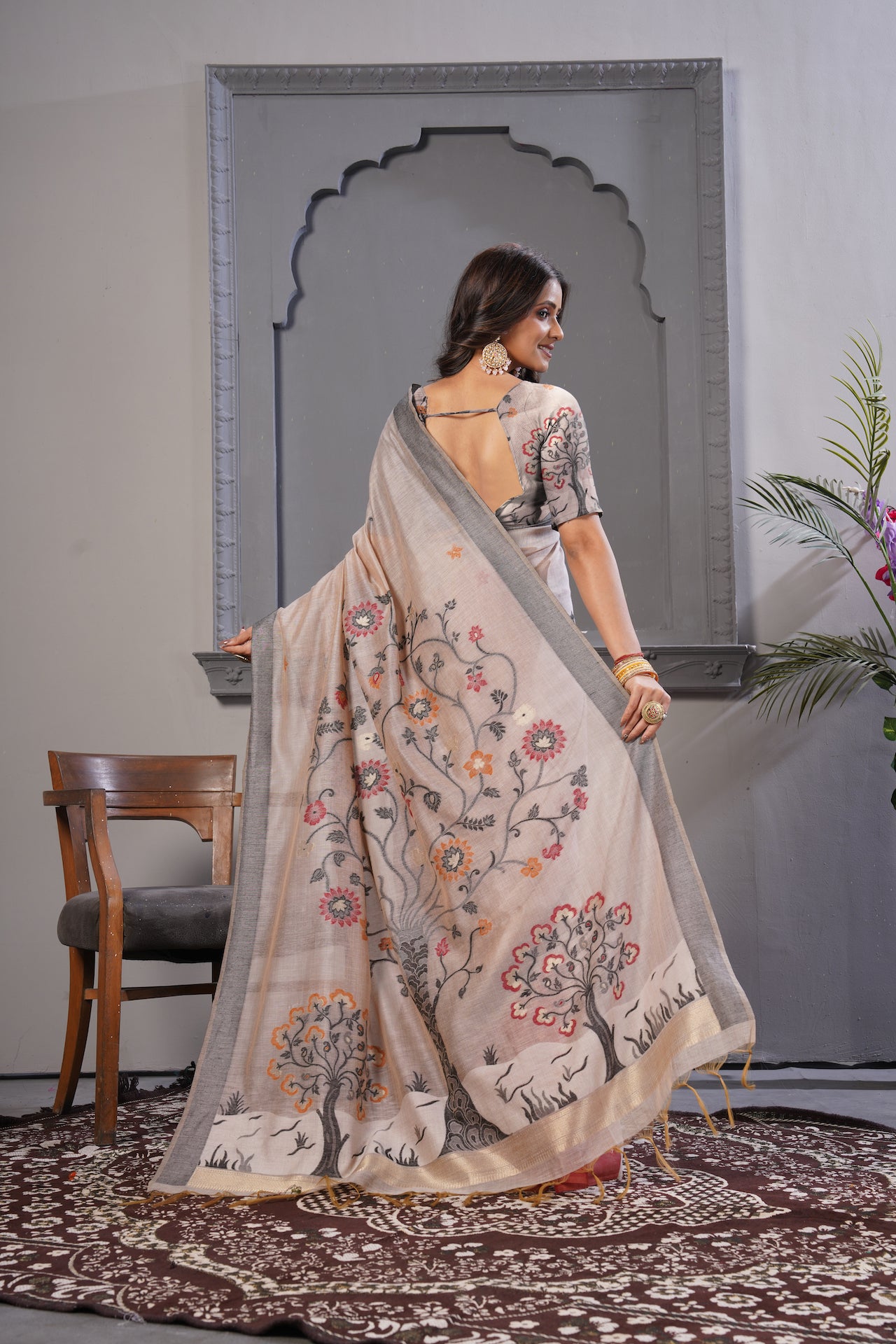 KARAMKARI-SAJNI (ORGANIC COTTON TUSSAR SILK)