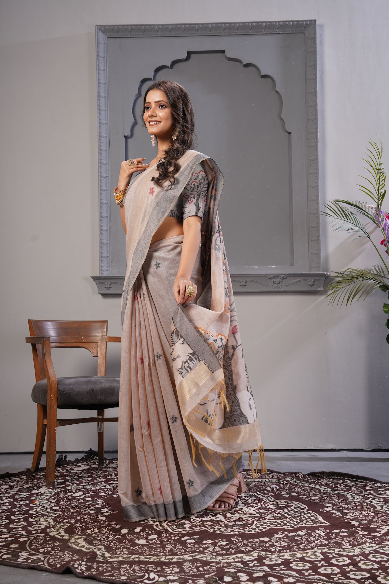 KARAMKARI-SAJNI (ORGANIC COTTON TUSSAR SILK)