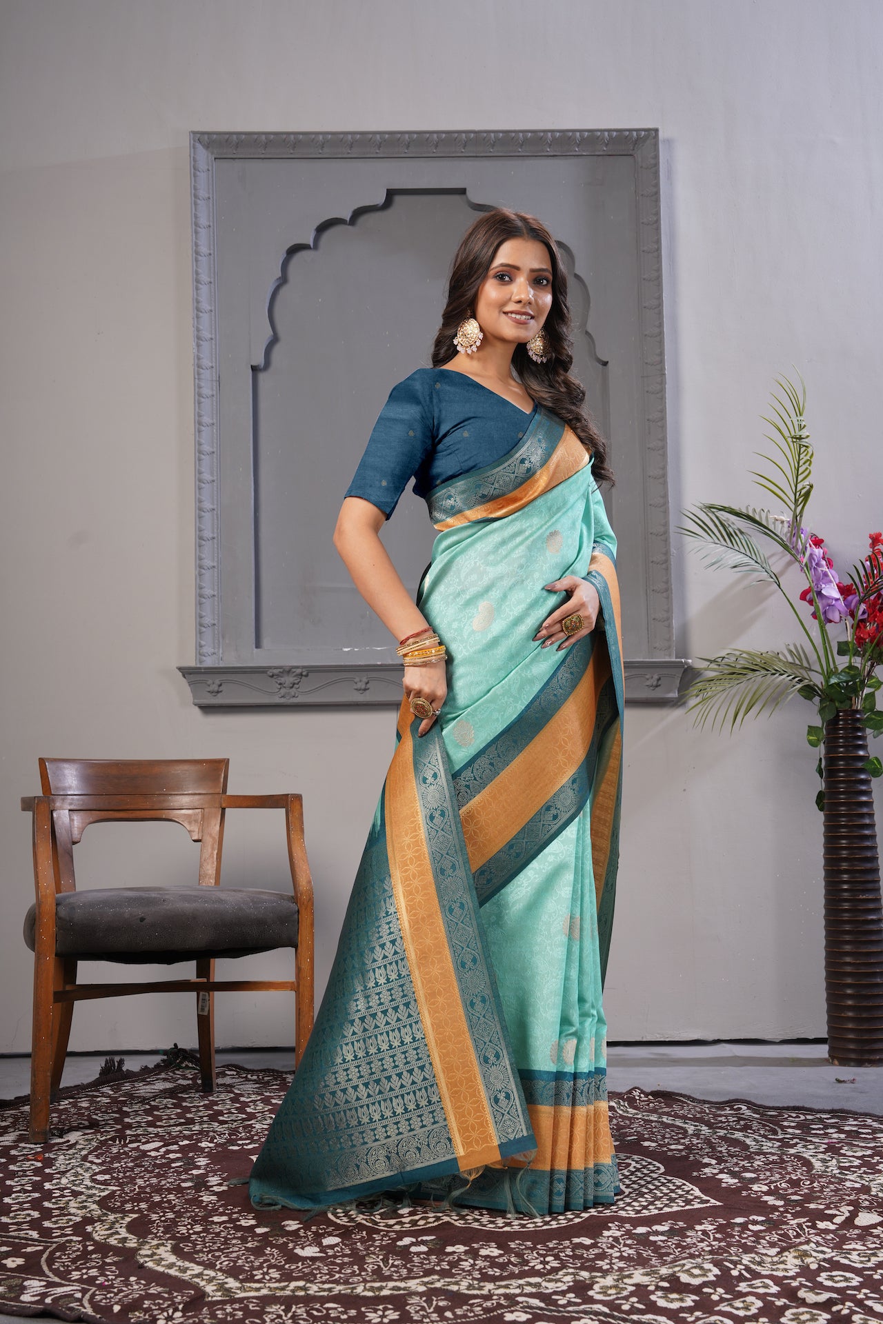 KARAMKARI-RAJKUMARI (VISCOSE TUSSAR SILK)