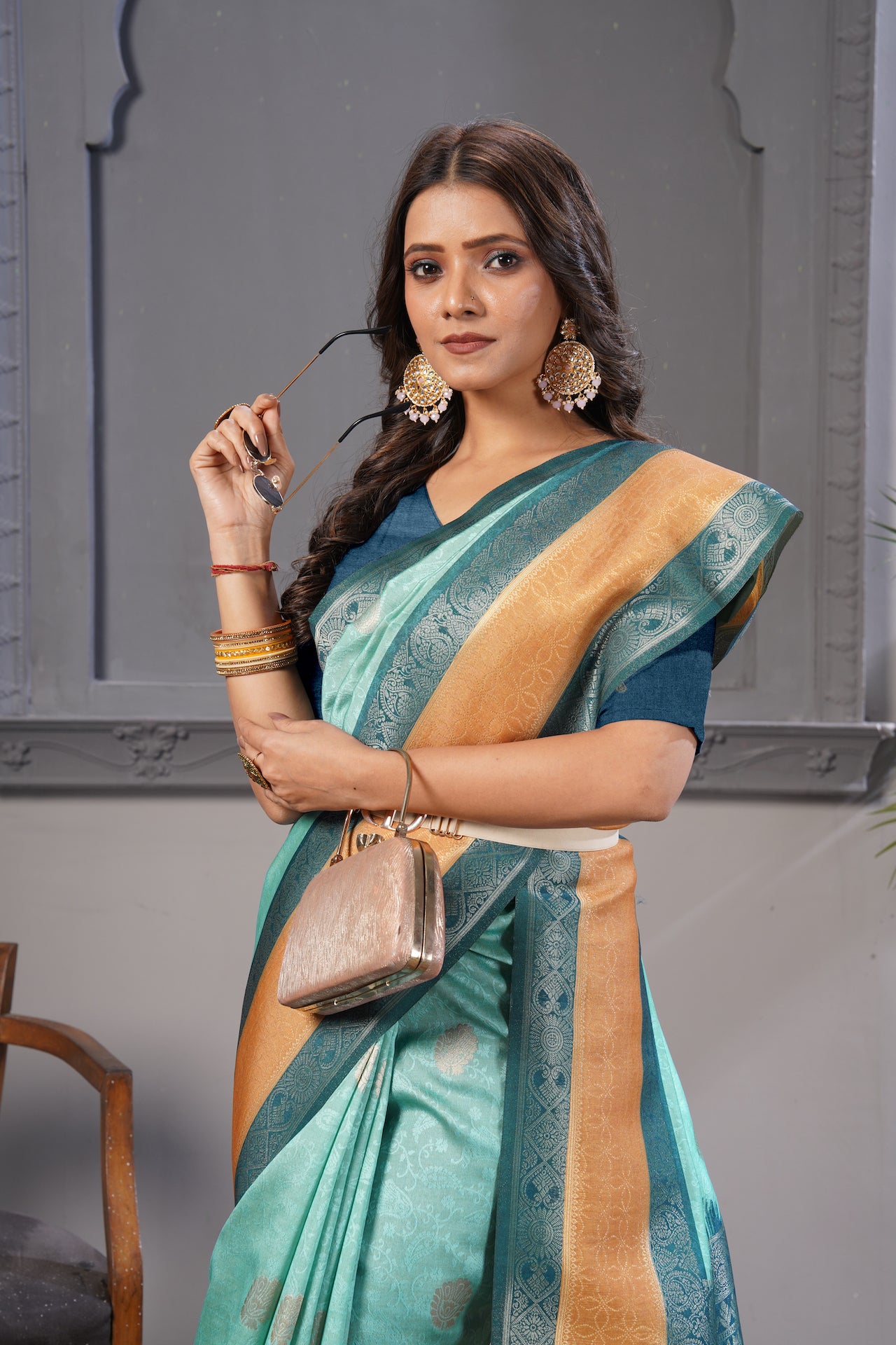 KARAMKARI-RAJKUMARI (VISCOSE TUSSAR SILK)