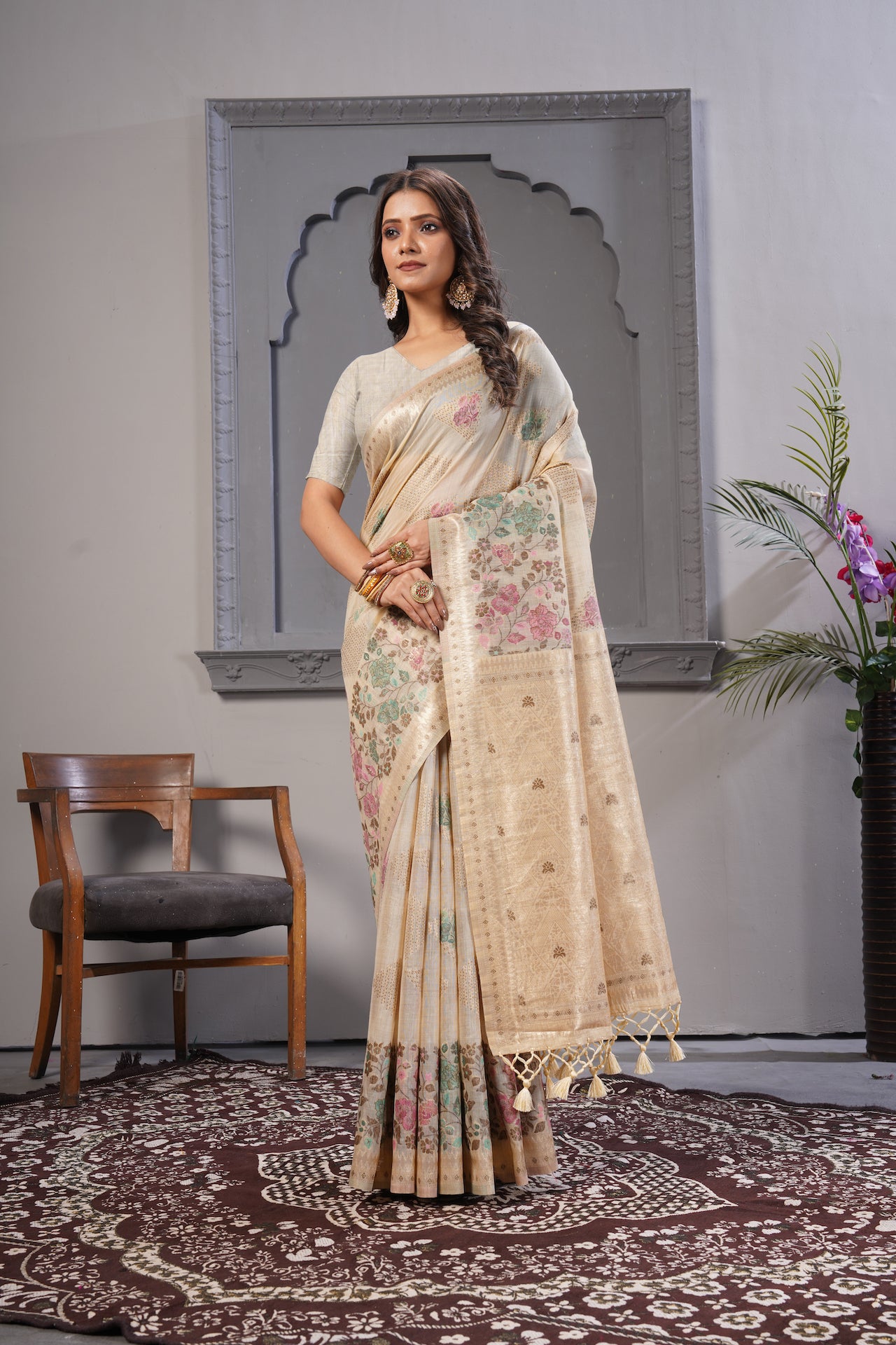 KARAMKARI-ROYAL RAJKUMARI (COTTON SILK SAREE)