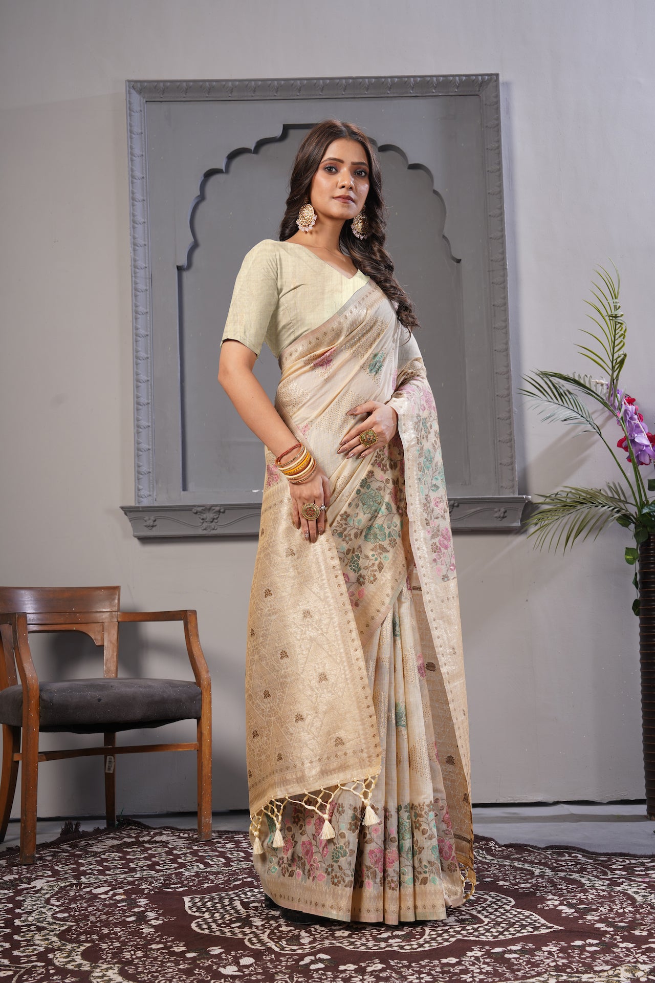 KARAMKARI-ROYAL RAJKUMARI (COTTON SILK SAREE)
