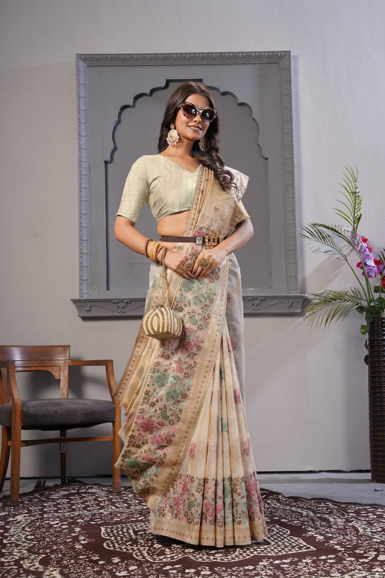 KARAMKARI-ROYAL RAJKUMARI (COTTON SILK SAREE)