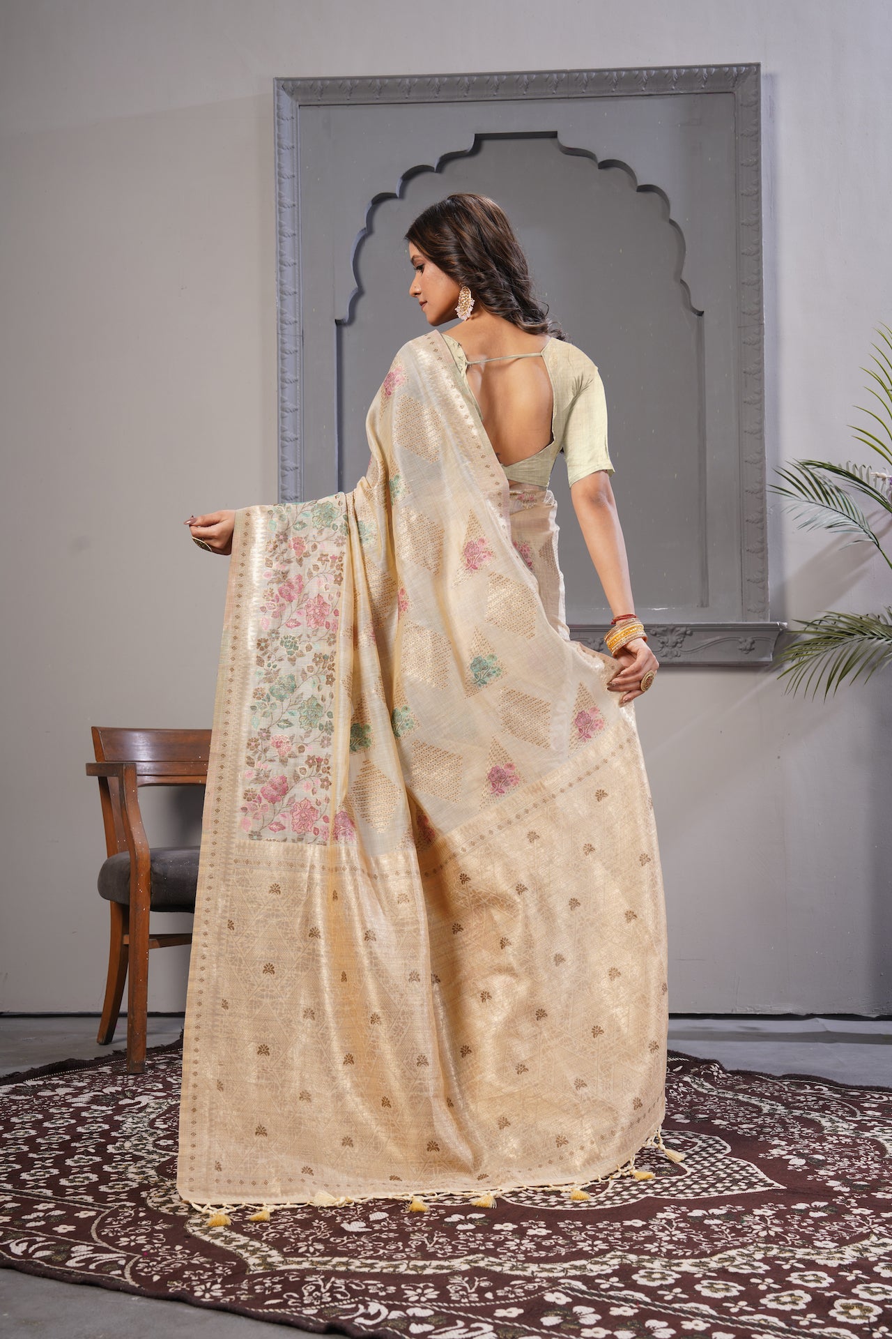 KARAMKARI-ROYAL RAJKUMARI (COTTON SILK SAREE)