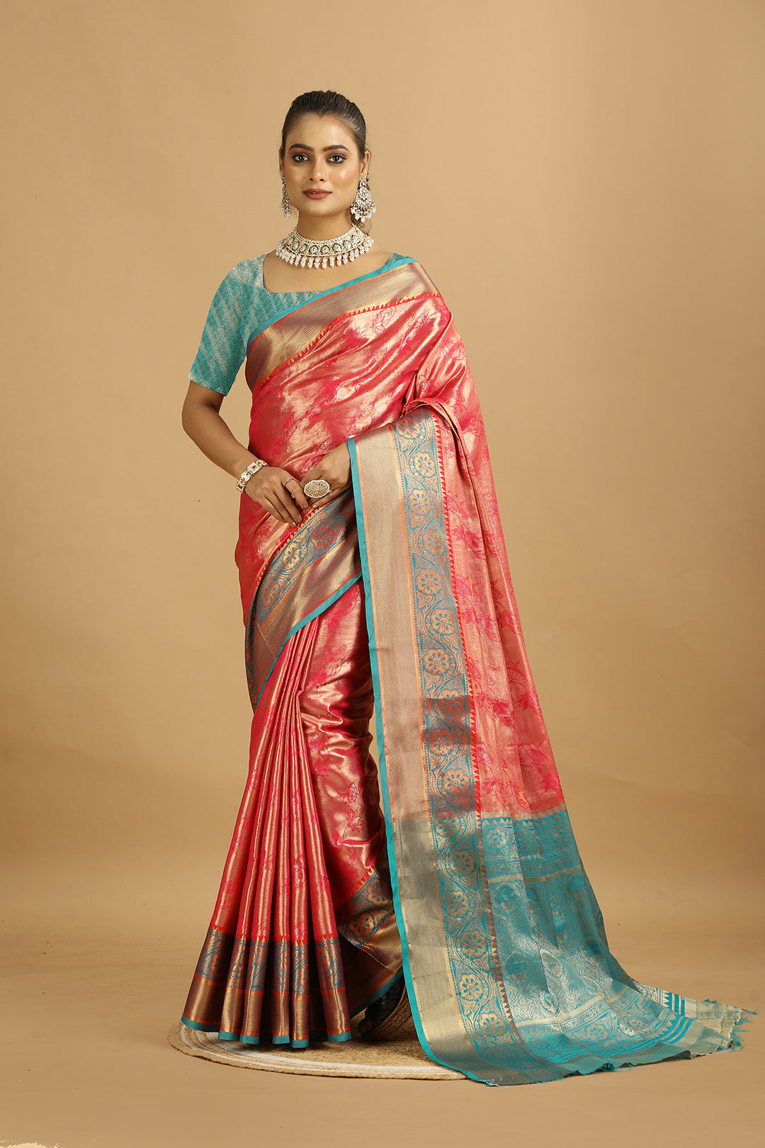 KARAMKARI-DURGA (SILK SAREE)