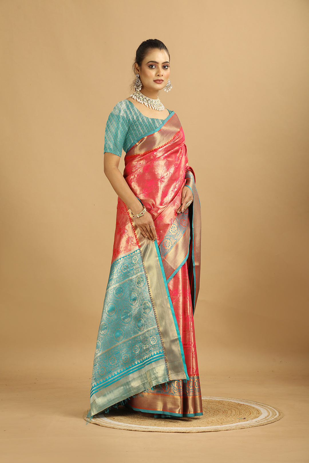 KARAMKARI-DURGA (SILK SAREE)