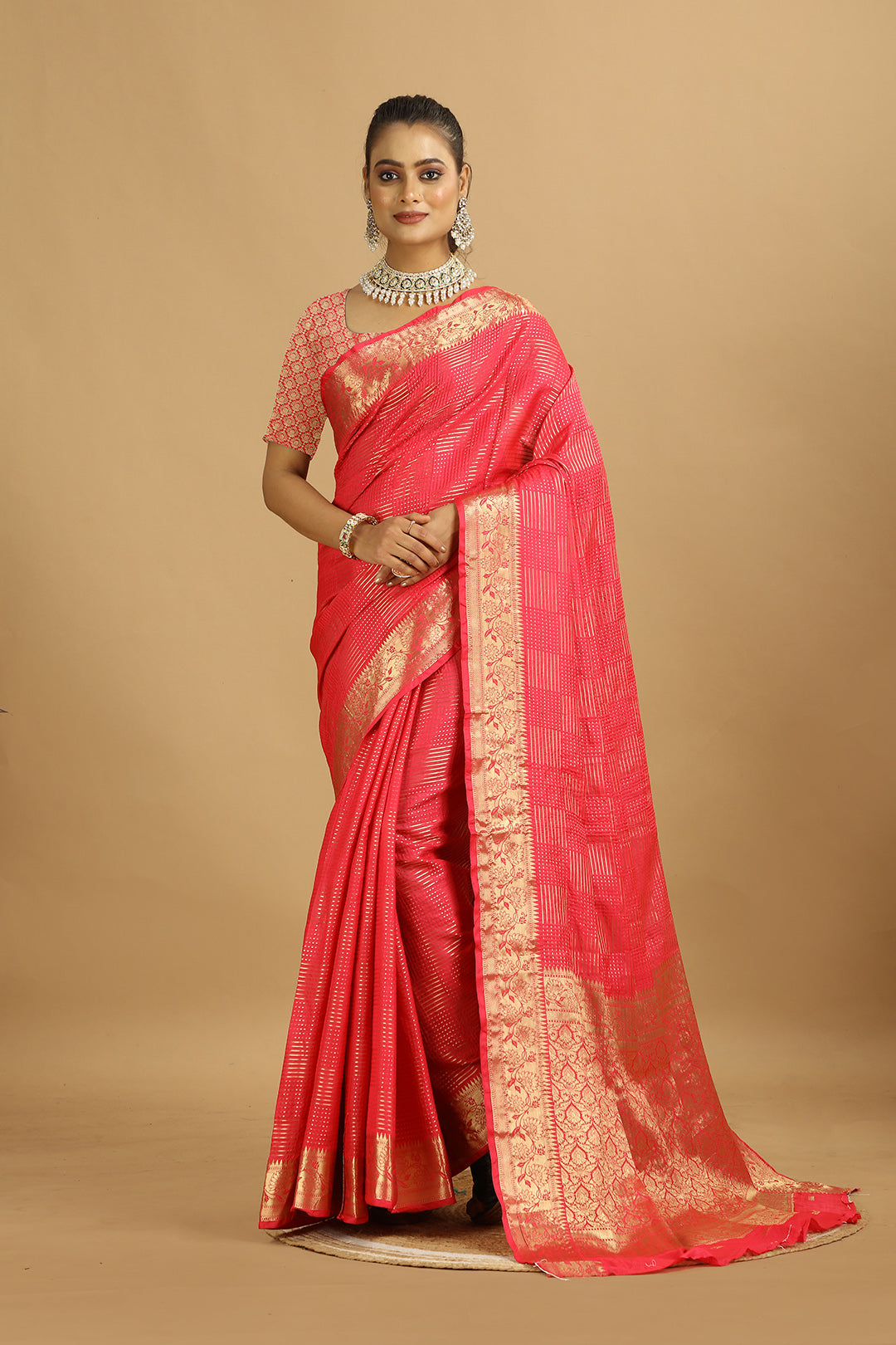 KARAMKARI-JUGNI (SILK SAREE)