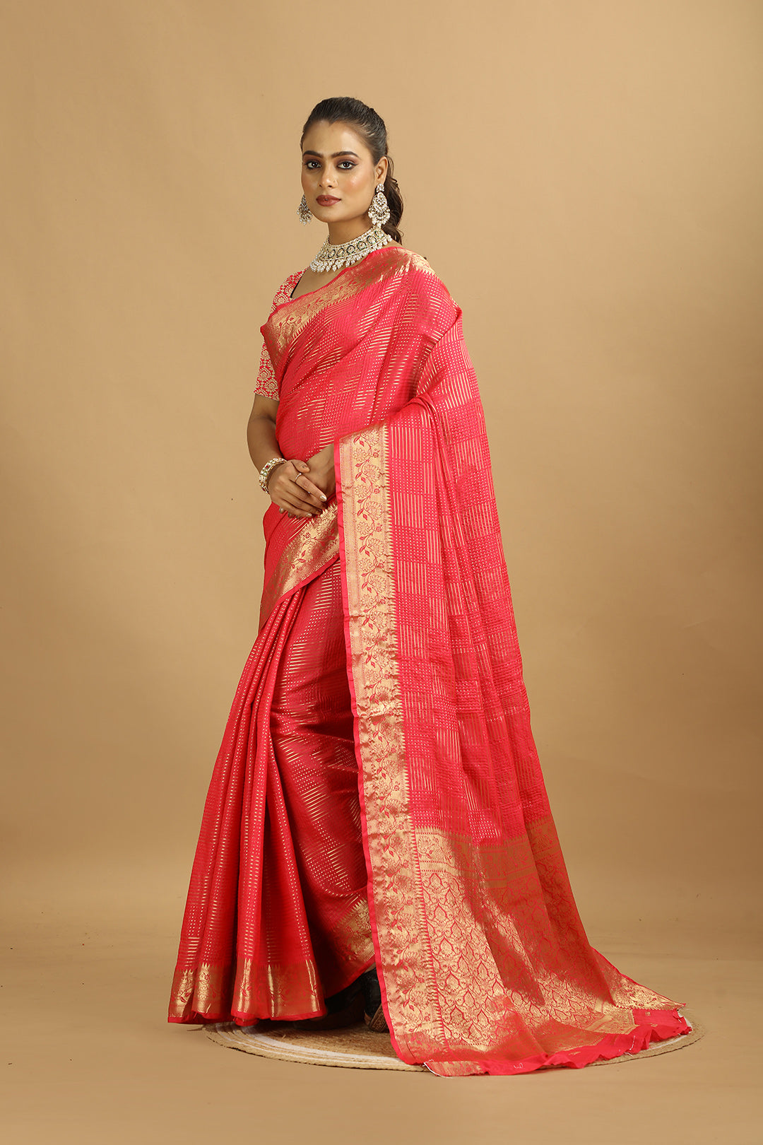 KARAMKARI-JUGNI (SILK SAREE)