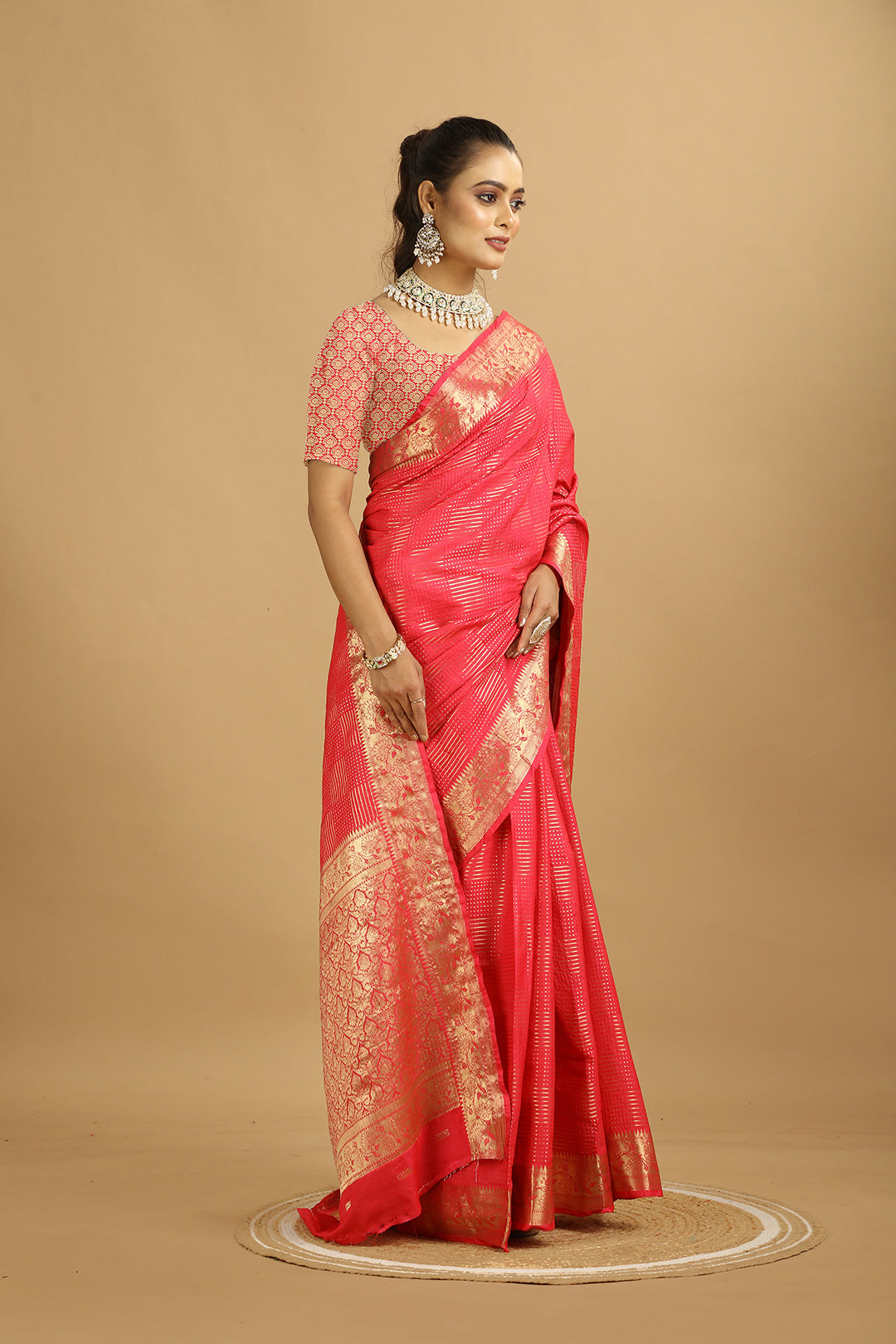 KARAMKARI-JUGNI (SILK SAREE)