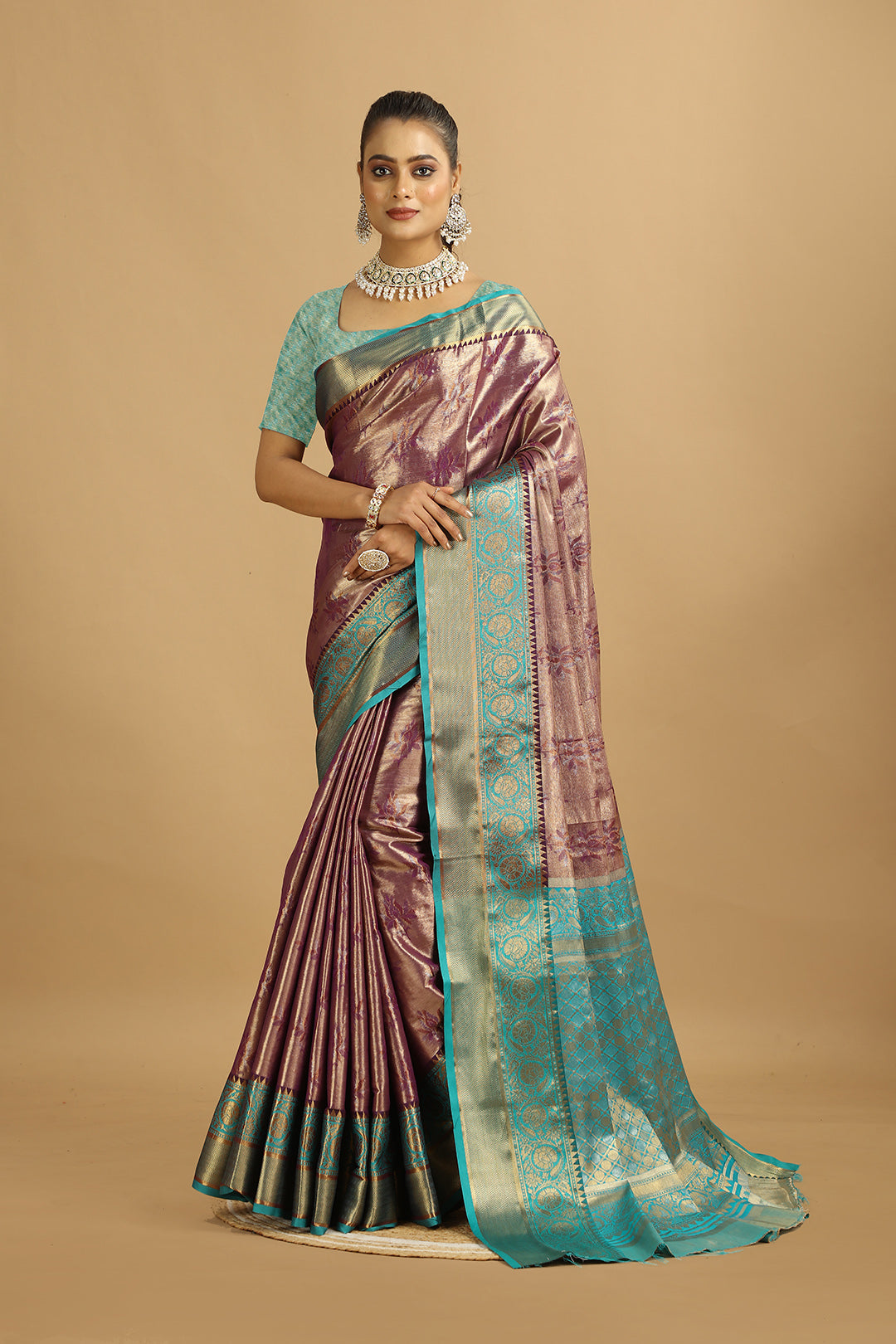 KARAMKARI-VIBRANT QUEEN (SILK SAREE)