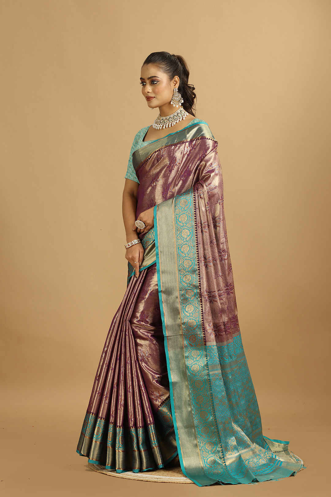 KARAMKARI-VIBRANT QUEEN (SILK SAREE)