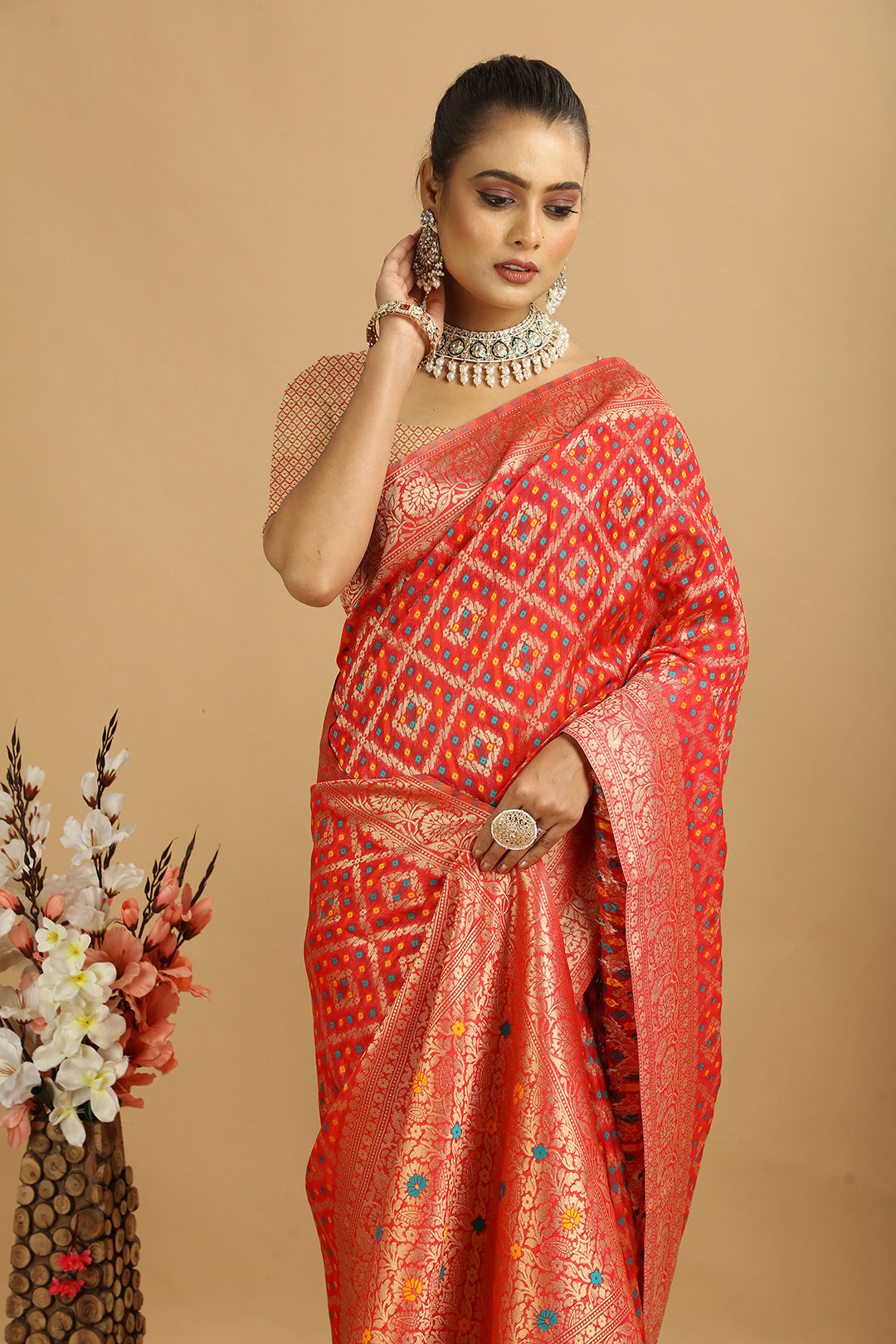 KARAMKARI-RAJ-GHARANA (COTTON SILK SAREE)