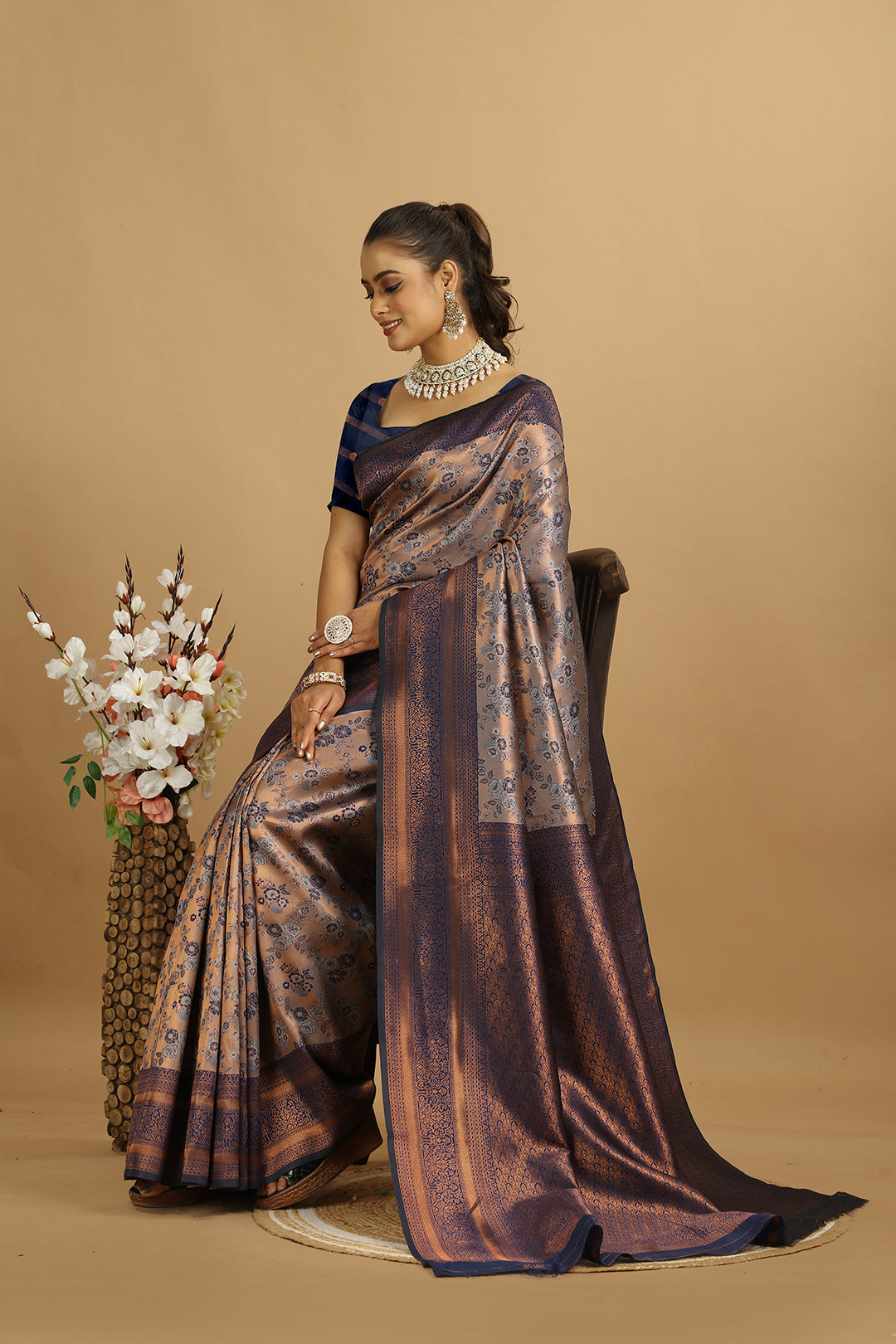 KARAMKARI-RAAT KI RANI (SILK SAREE)