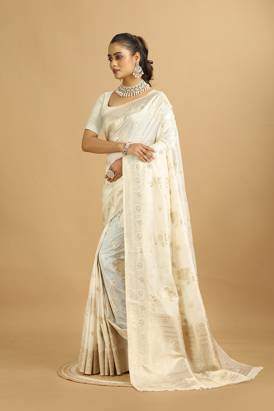 KARAMKARI-KARAM CLASSIC GOLD (ITALIAN VISCOSE SILK SAREE)